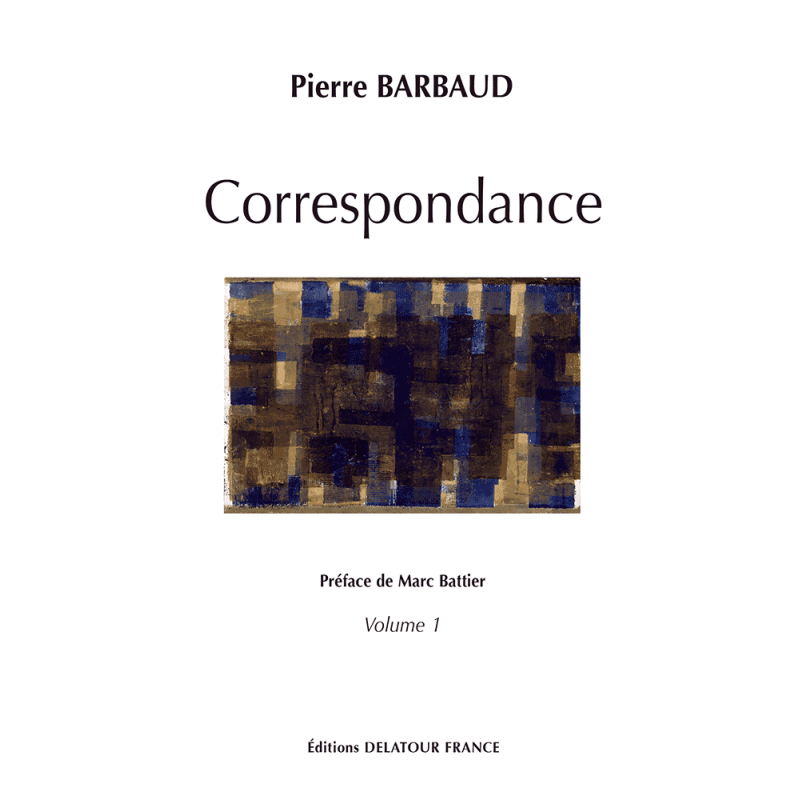 couverture de "Correspondance de Pierre Barbaud"