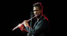 Le flûtiste Magic Malik (Malik Mezzadri), 30 avril 2018, Officine Grandi Riparazioni - Turin, Italie ©Getty - Alessandro Bosio/Pacific Press/LightRocket via Getty Images