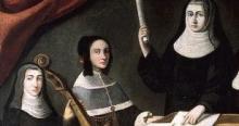 Tableau : Nonnes bénédictines pratiquant la musique